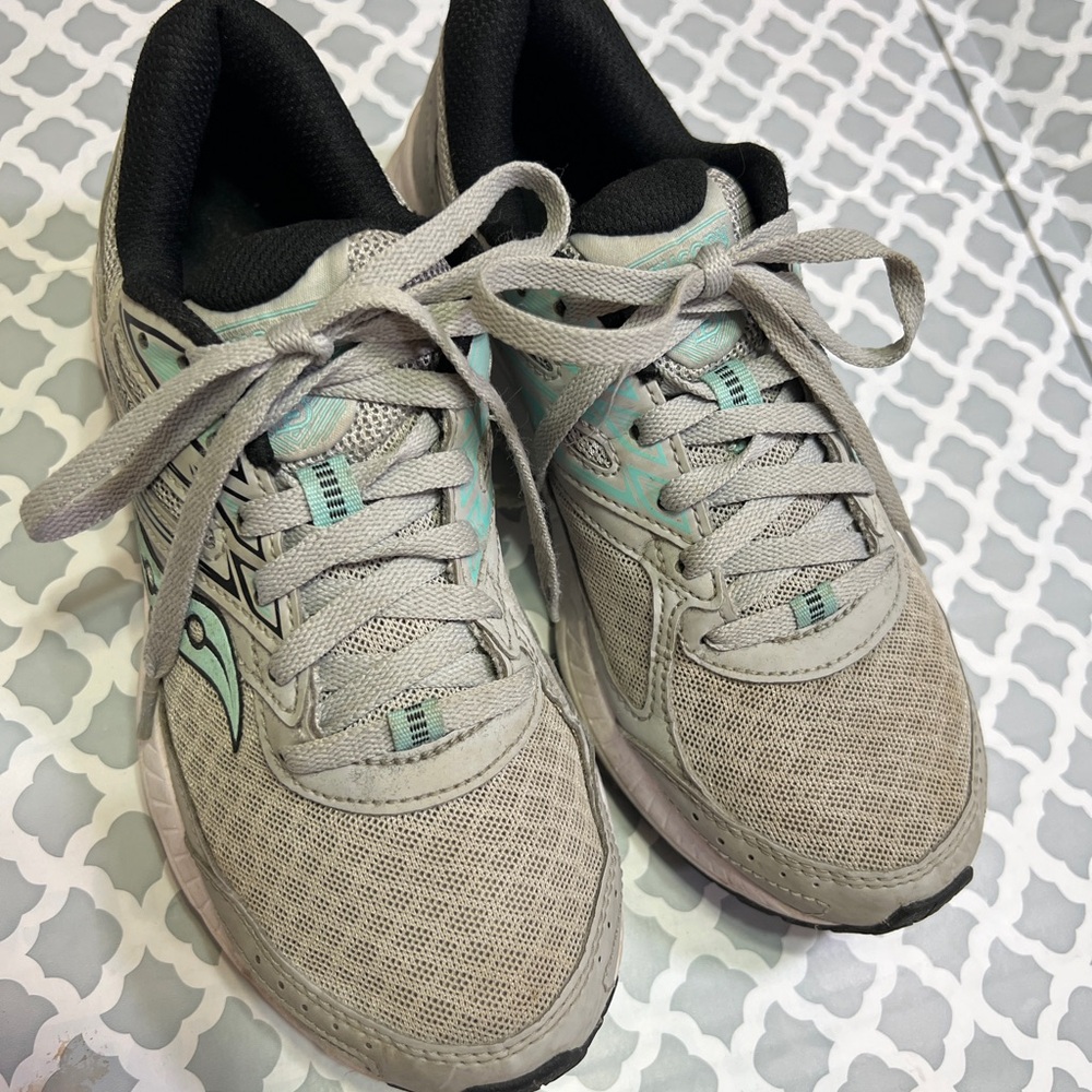 Saucony Shoes Wm 7 Cohesion 13 Running Sneakers Grey Black